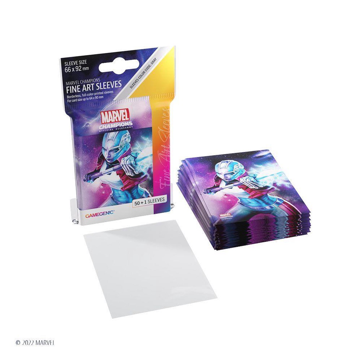 Gamegenic 50ct Standard Size Art Sleeves Marvel Champions Nebula