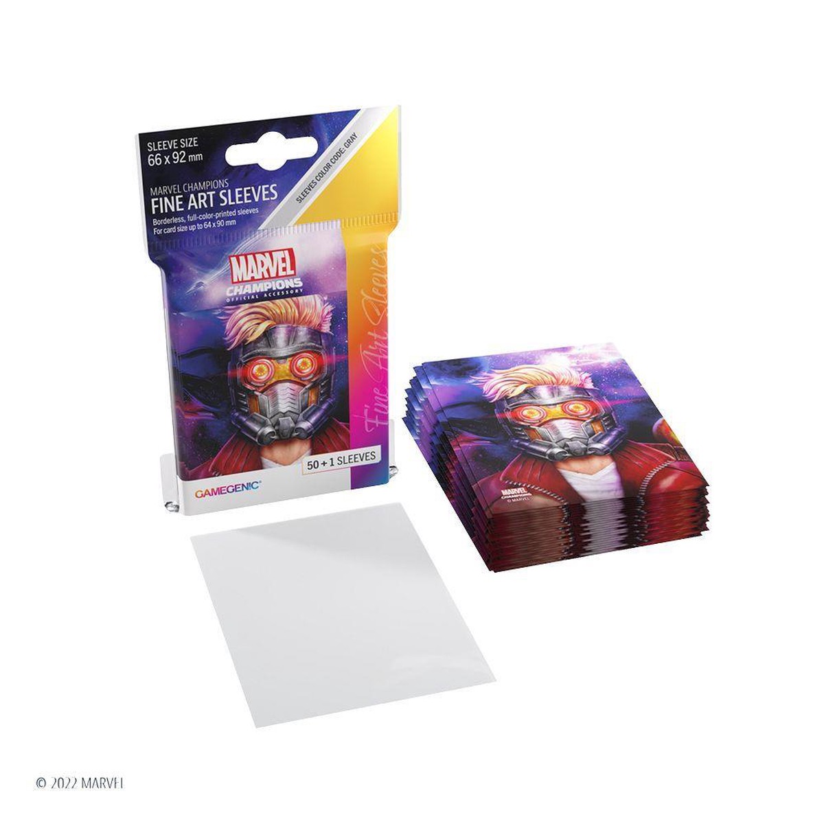 Gamegenic 50ct Standard Size Art Sleeves Marvel Champions Star-Lord