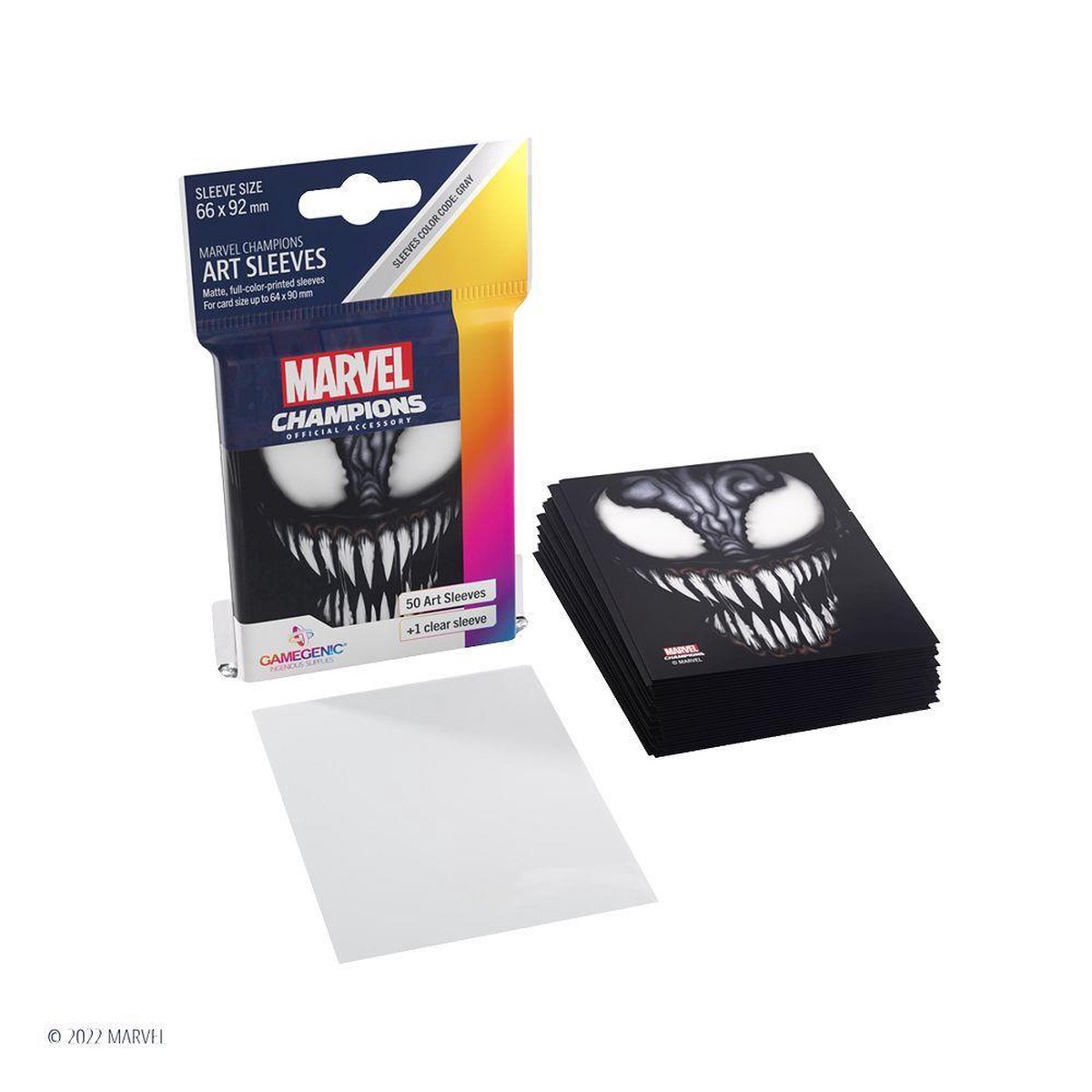 Gamegenic 50ct Standard Size Art Sleeves Marvel Champions Venom