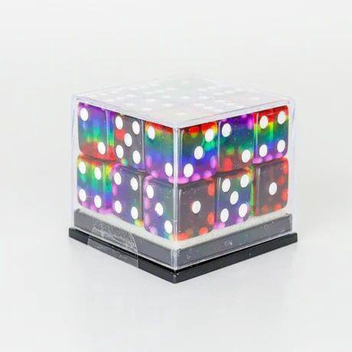 Sirius Dice 18ct 12mm d6 Dice Set Rainbow