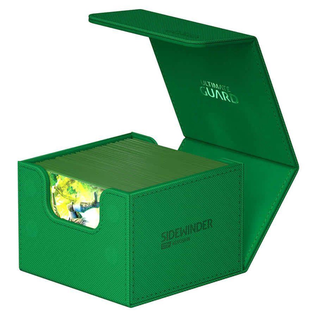 Ultimate Guard Sidewinder Deck Box: Monocolor Green 133+