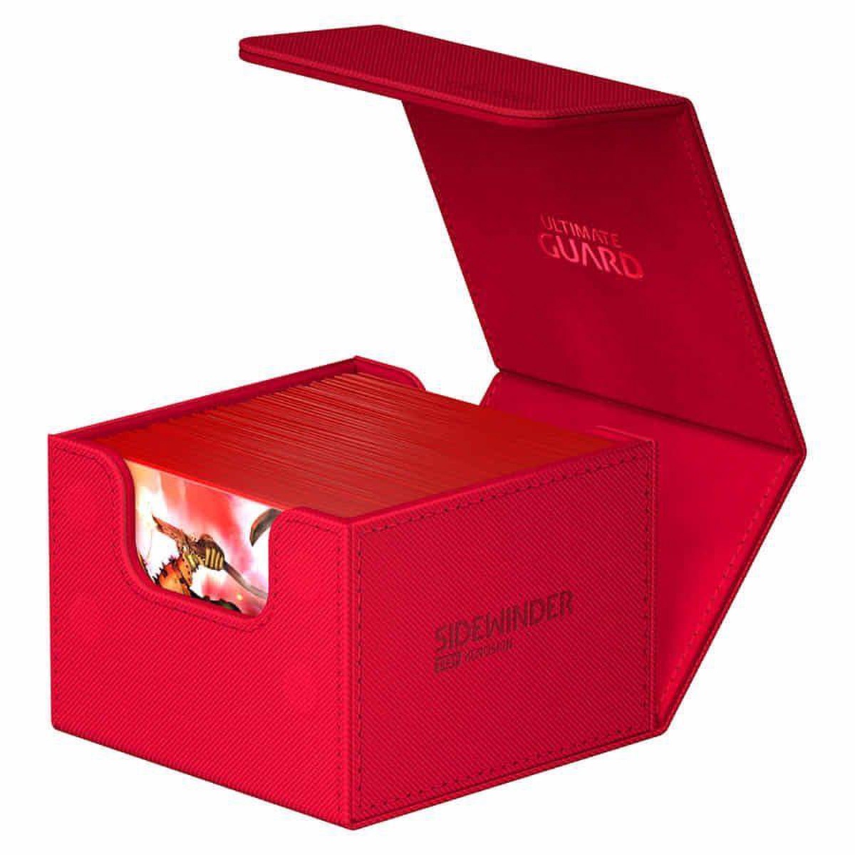 Ultimate Guard Sidewinder Deck Box: Monocolor Red 133+