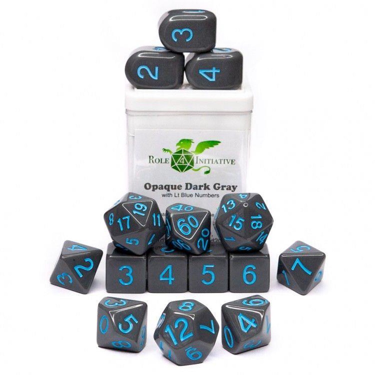 15-Set Opaque Dark Gray