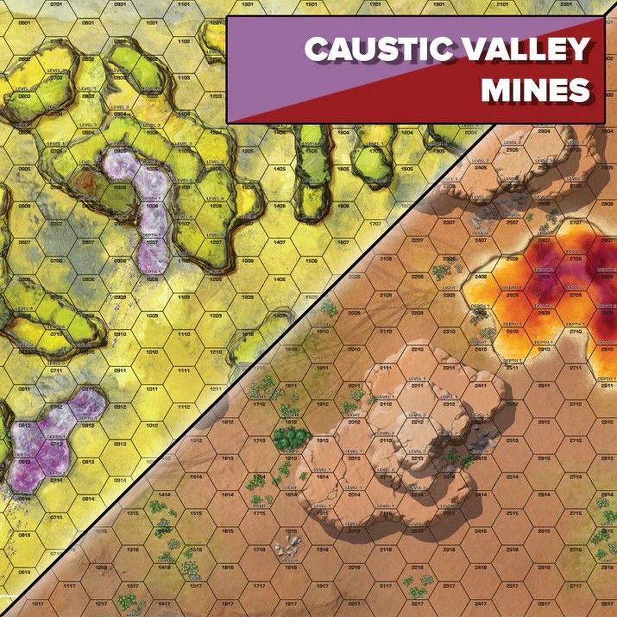 BattleTech BattleMap Alien Caustic Valley/Mines