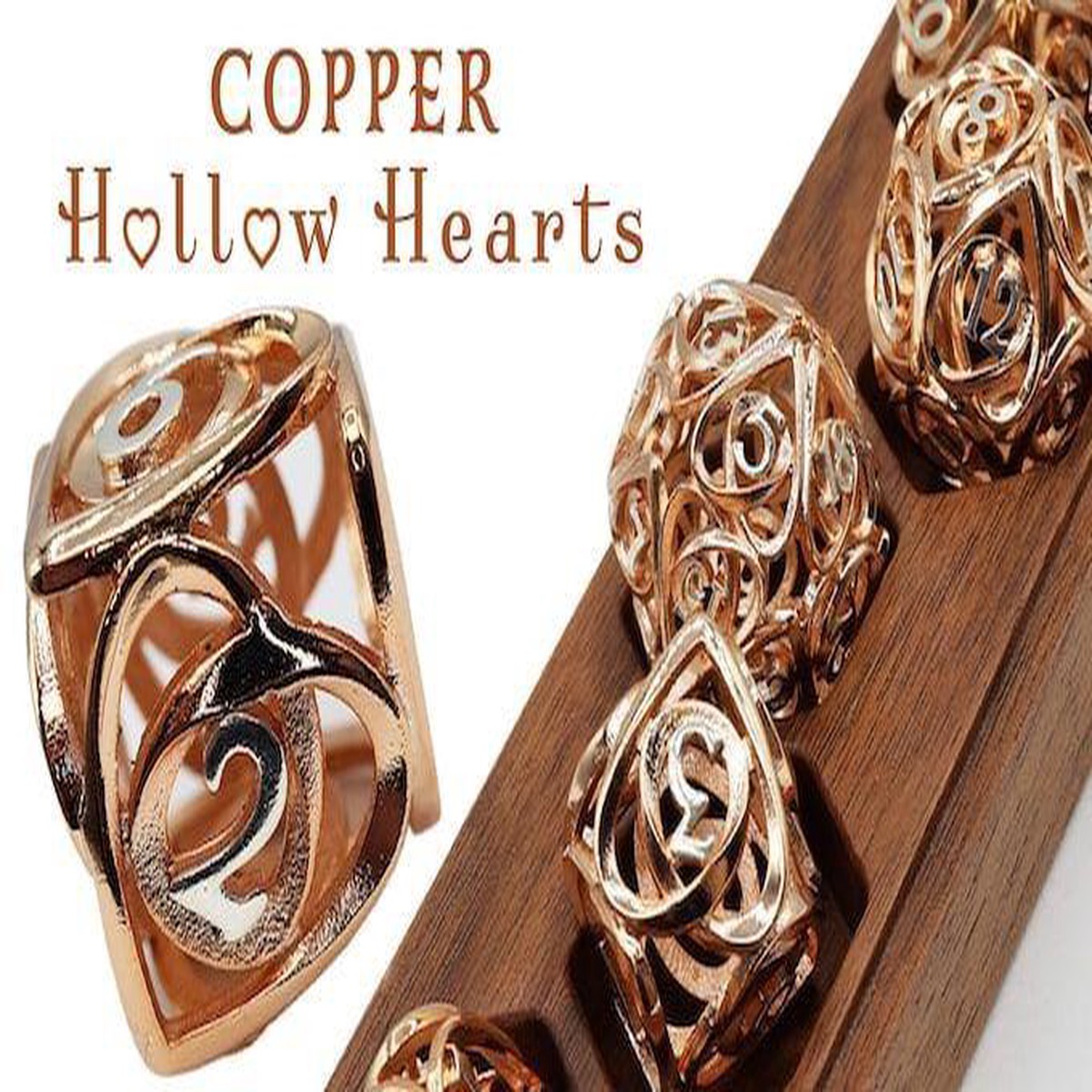 Copper Hollow Hearts 7-Set