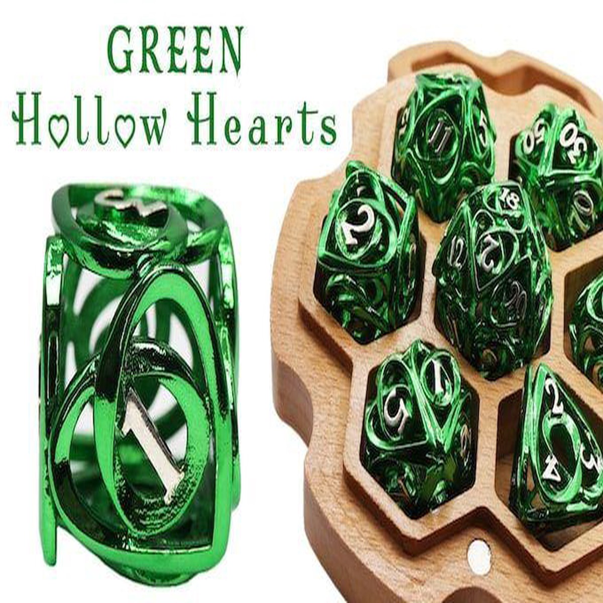 Green Hollow Hearts 7-Set