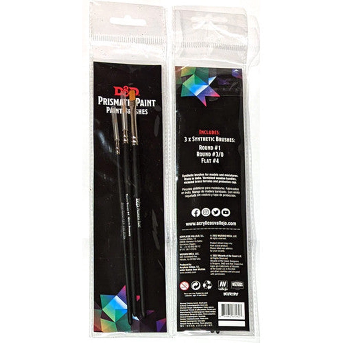 D&D: Prismatic Paint - 3-Brush Set