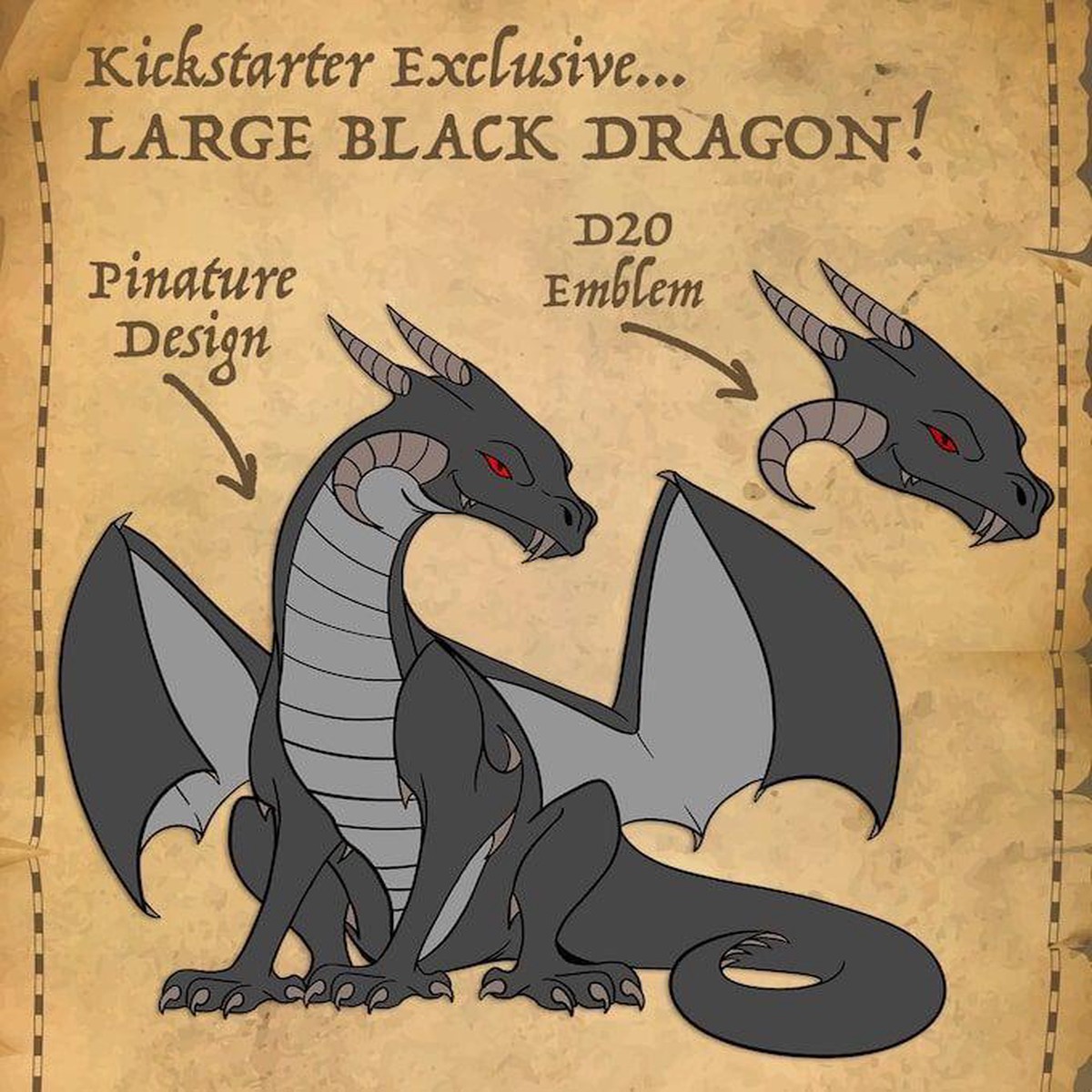 Dragon Lost Tome Monster Pin