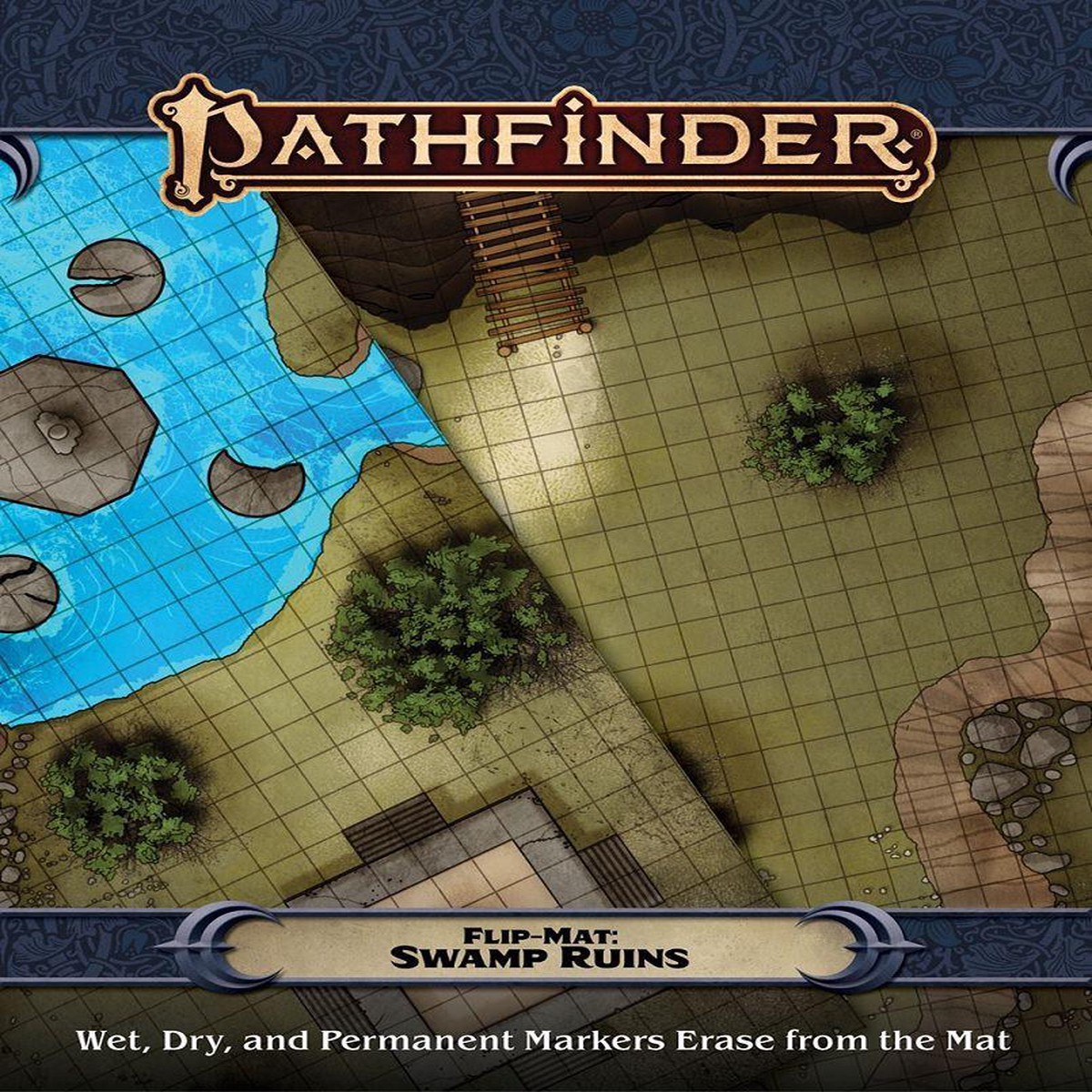 Pathfinder 2e Flip Mat: Swamp Ruins