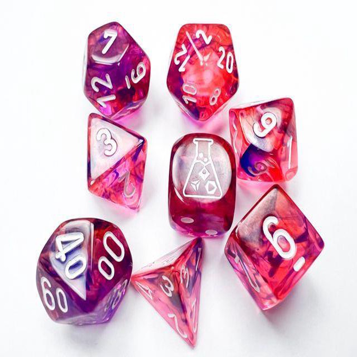 30057 CHX Lab Dice Poly Nebula Black Light Special/White