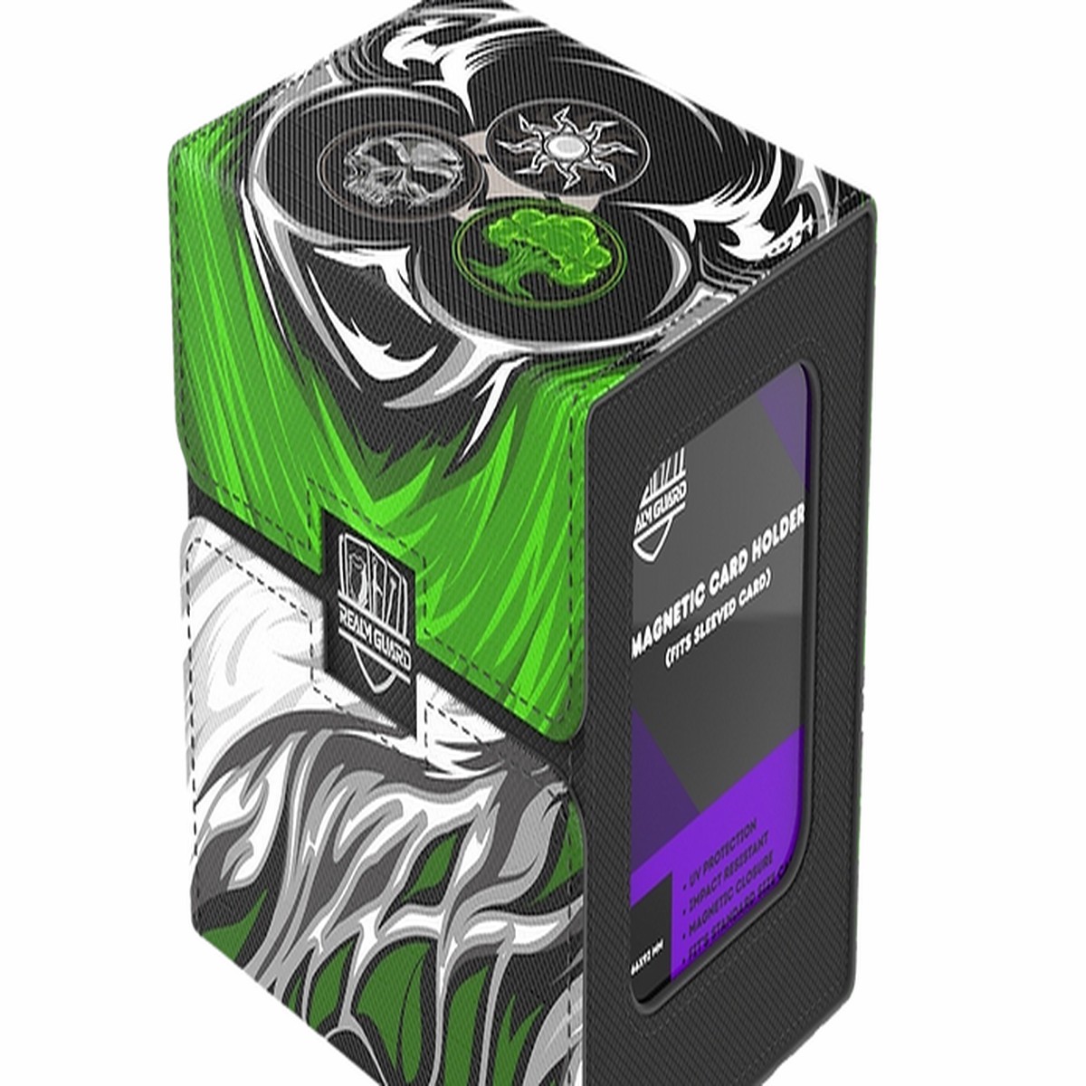 Realm Guard Deck Box White Black Green