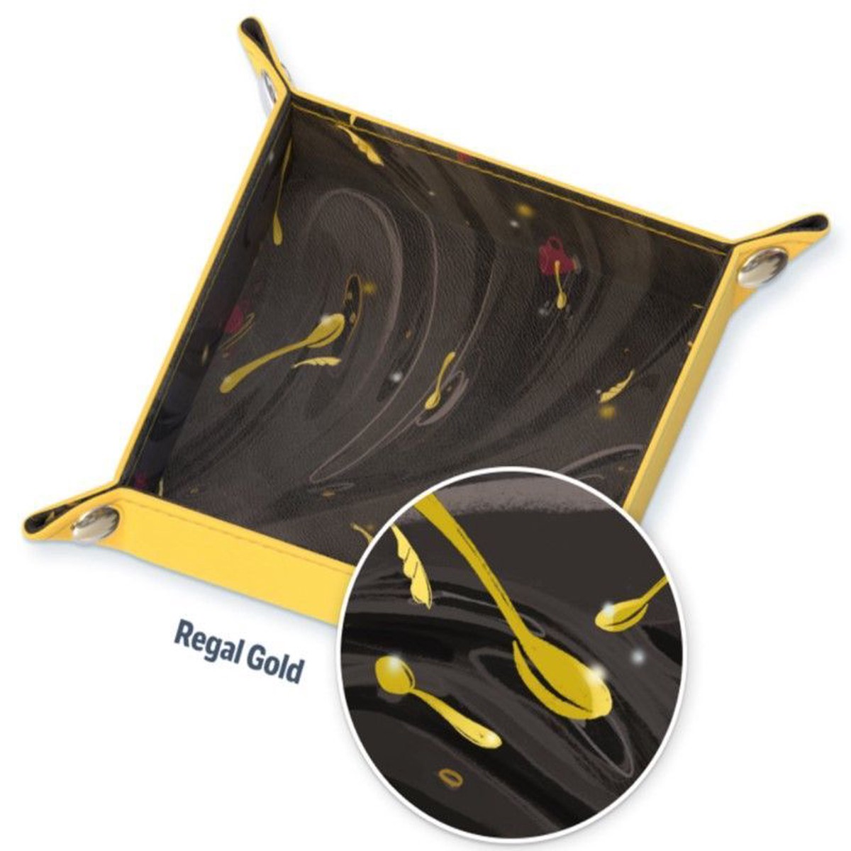 Chai Dice Tray Regal Gold
