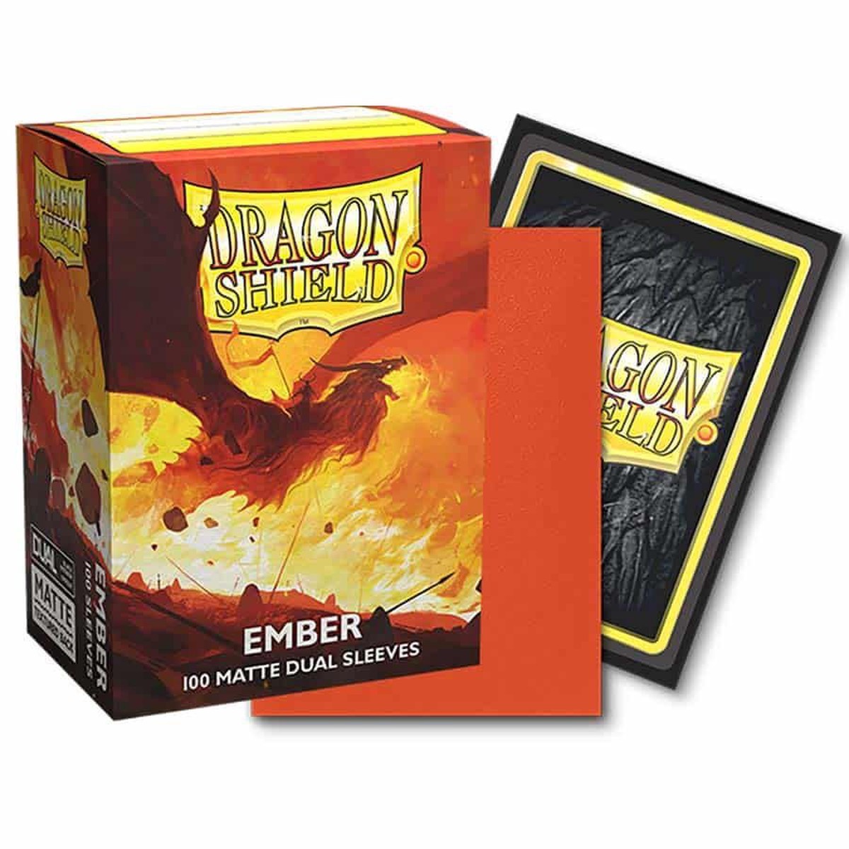 Dragon Shield 100ct Sleeves Matte Dual Ember