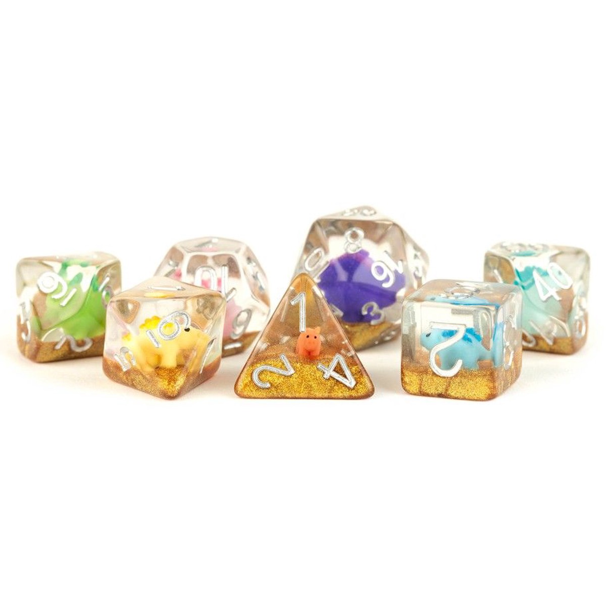 LIC757 7ct Rainbow Dinosaur