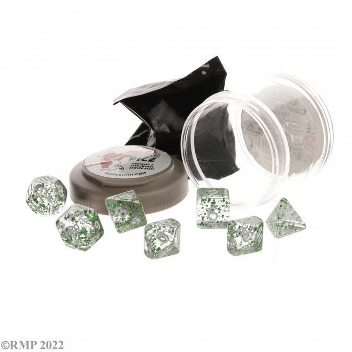 Pizza Dice: Boss Glitter Green