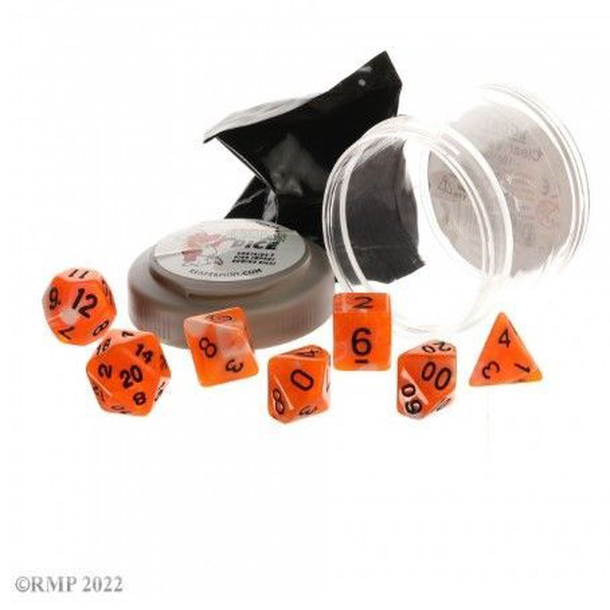 Pizza Dice: Dual Orange/White
