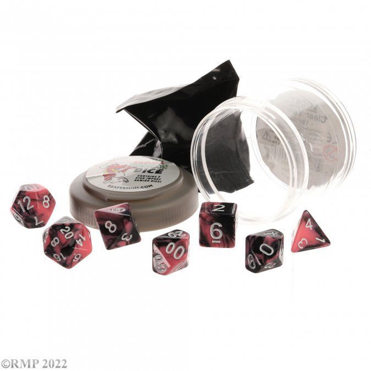 Pizza Dice: Dual Pink/Black