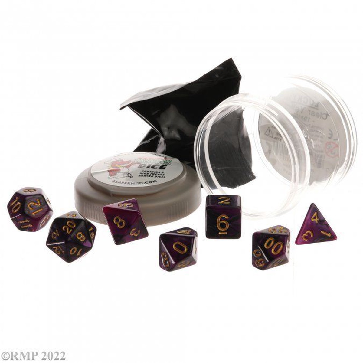 Pizza Dice: Dual Purple/Black