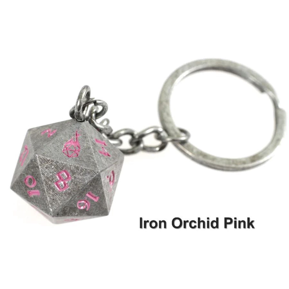 D20 Fob of Fate - Iron Orchid
