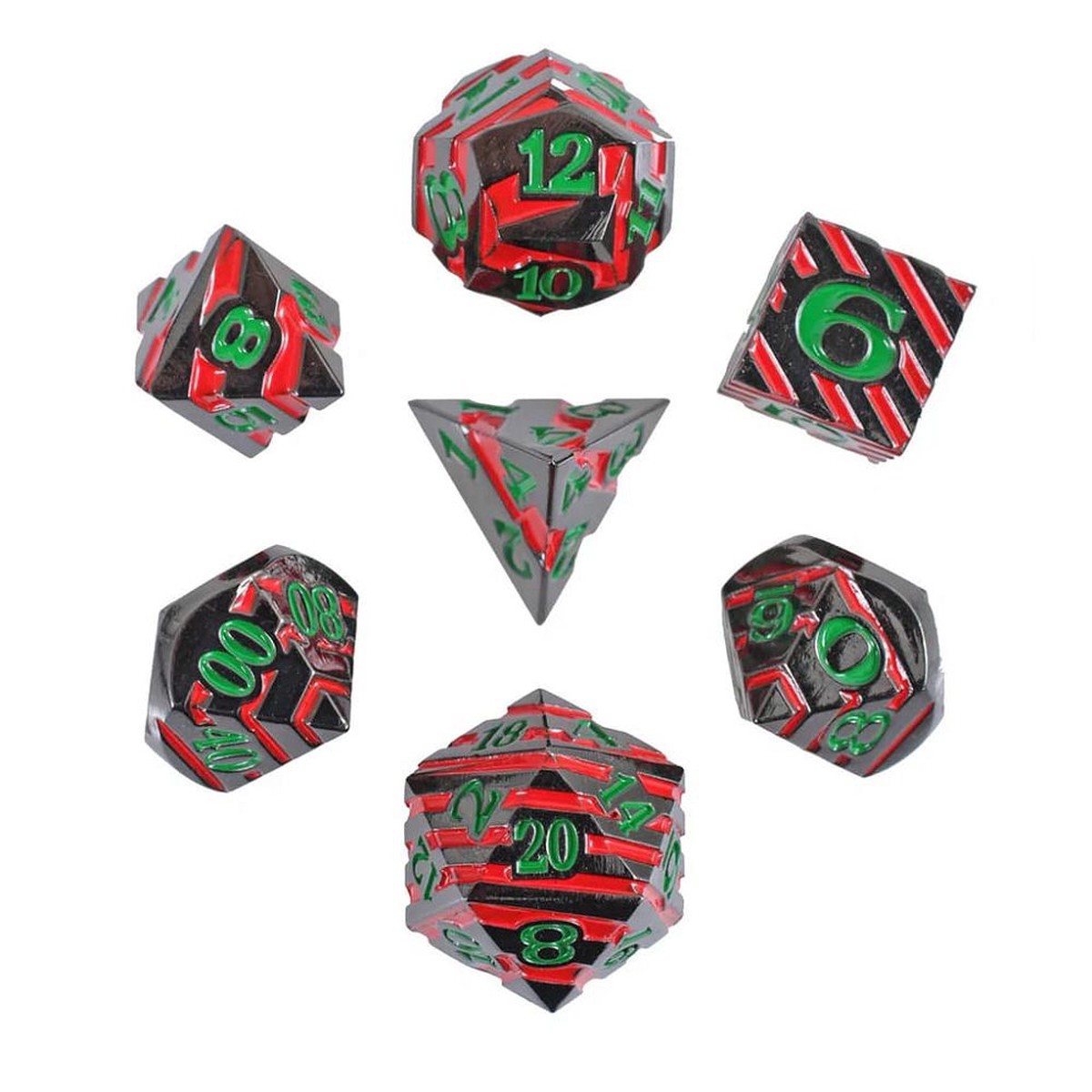 7ct Orcish Forged Metal Dice