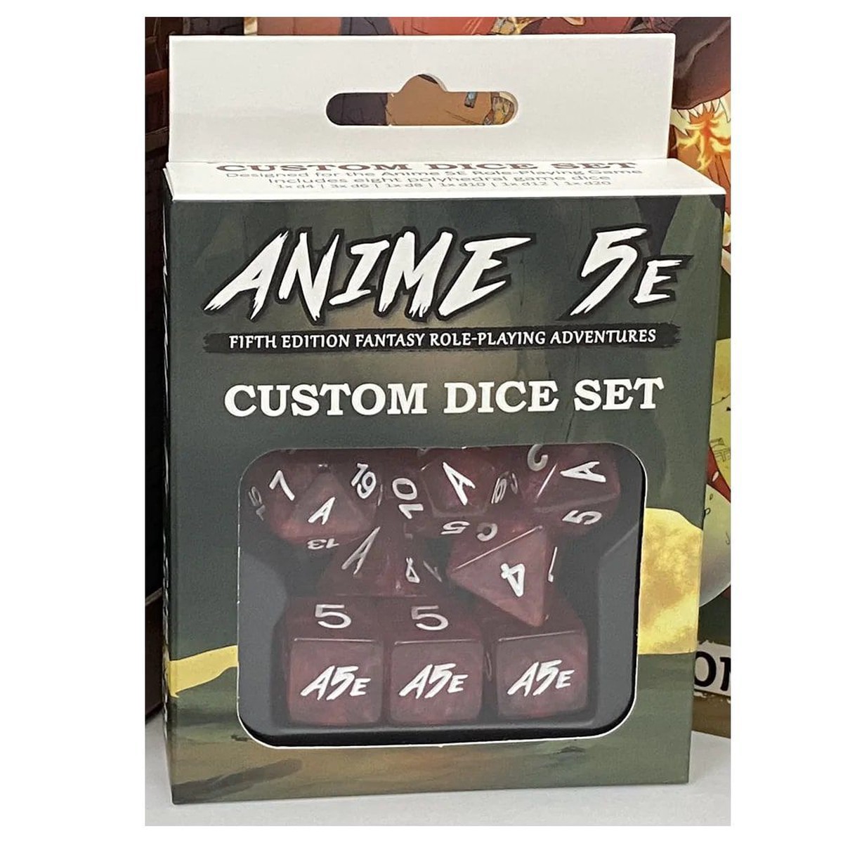 D&D Anime 5E Dice Set 8pc