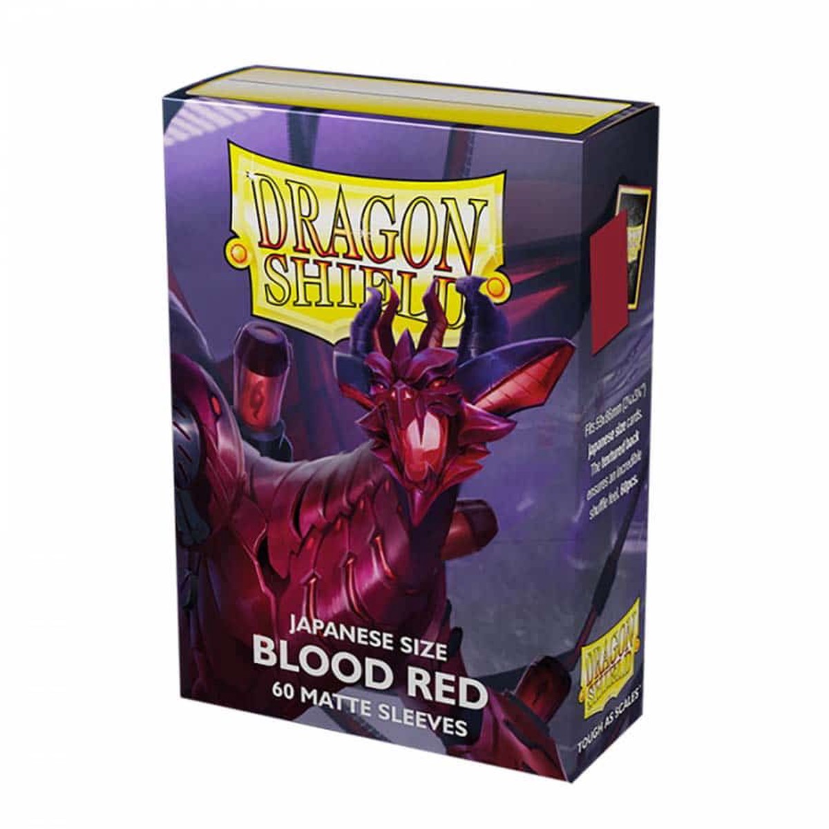 Dragon Shield 60 Japanese Blood Red Deck Protectors