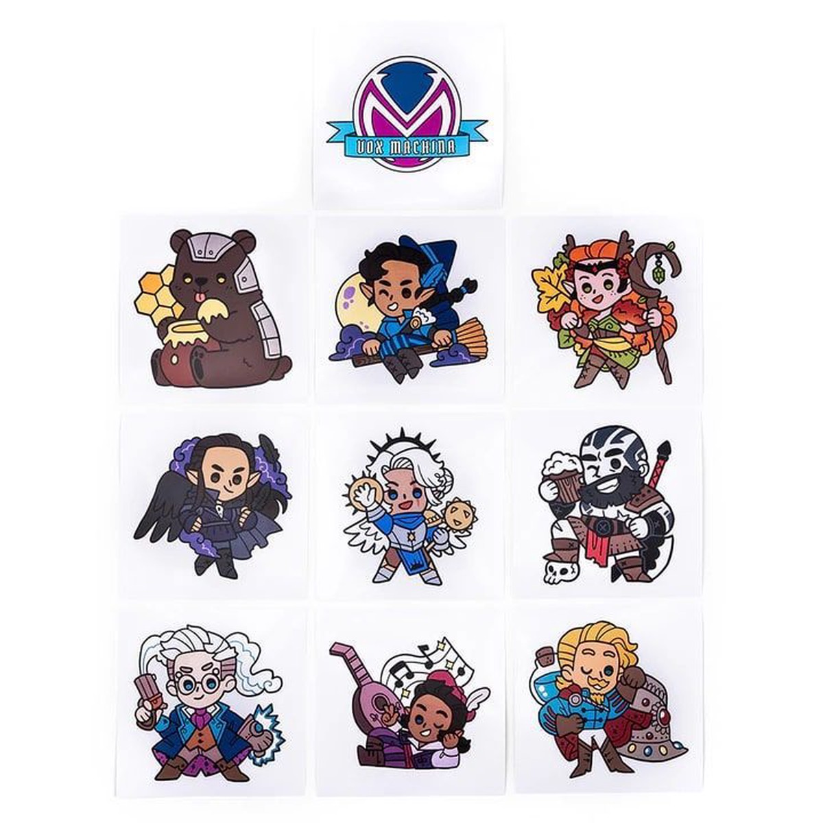 Critical Role Vox Machina Chibi Decals