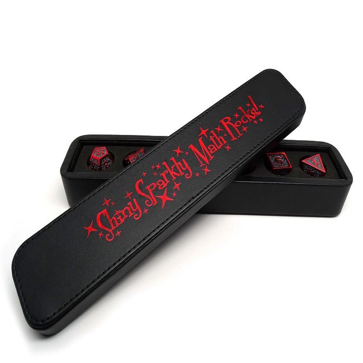 Dice Coffer Shiny Rocks Red