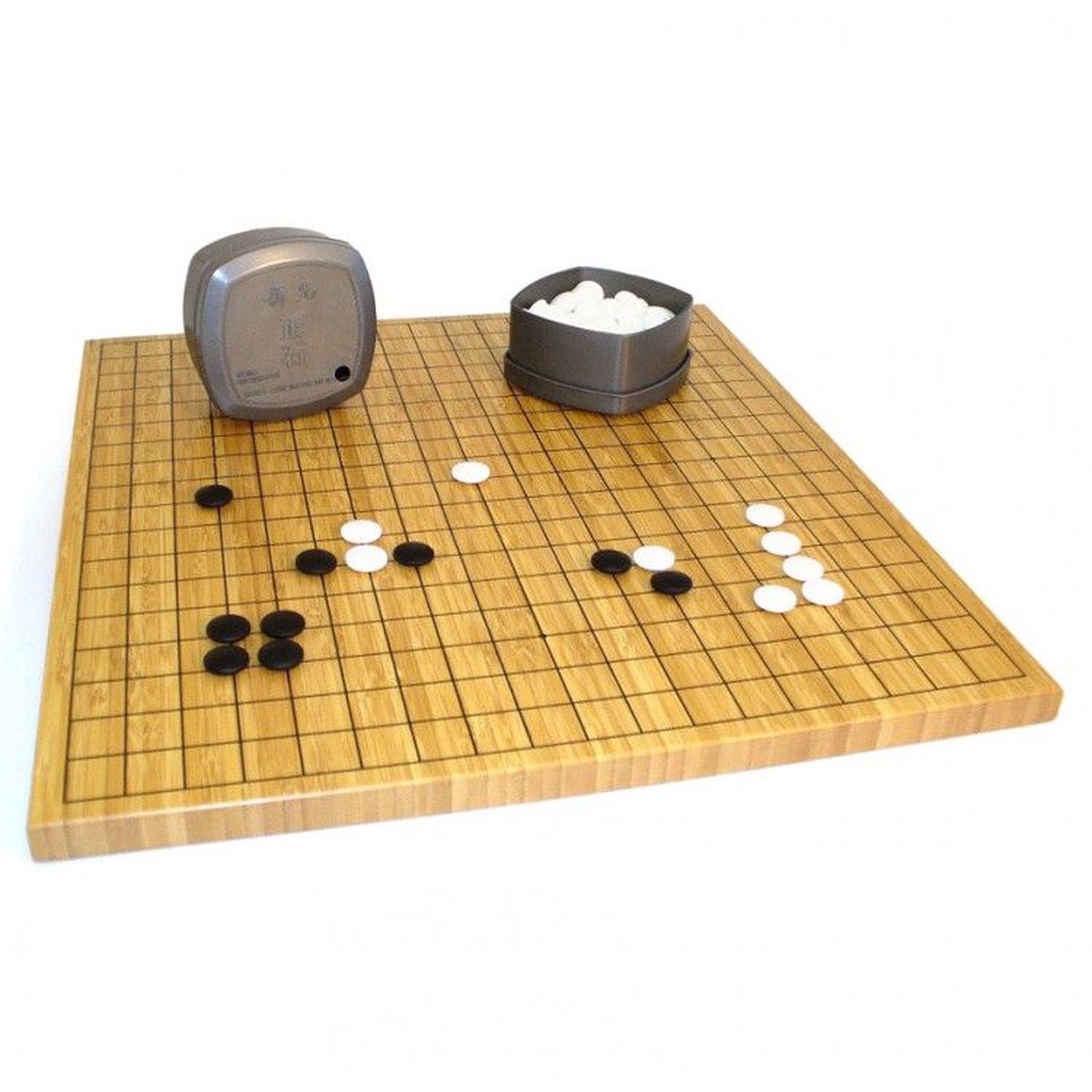 Go: Reversible Bamboo w/ stones