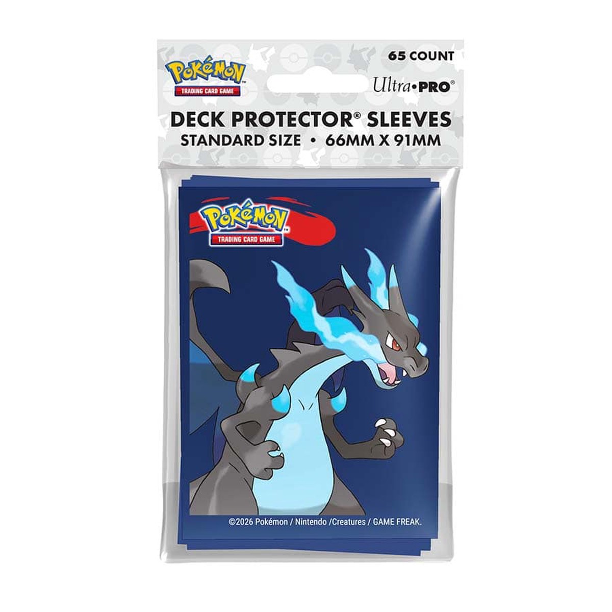 Pokemon Standard Deck Protector Sleeves: Mega Charizard X 65ct