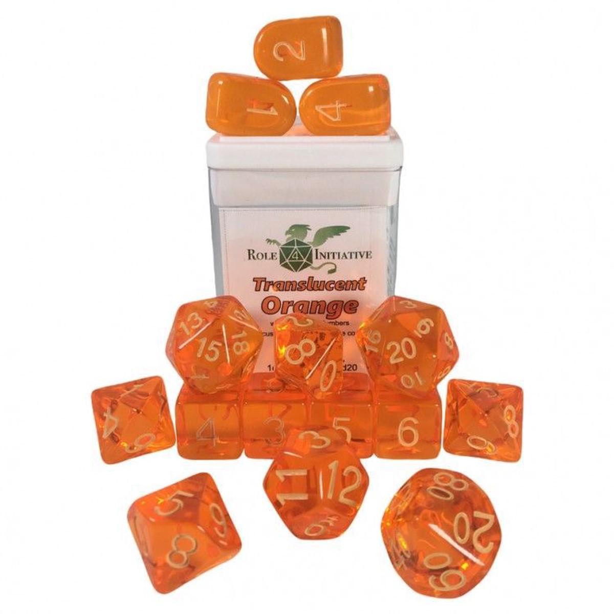15-set Translucent Orange