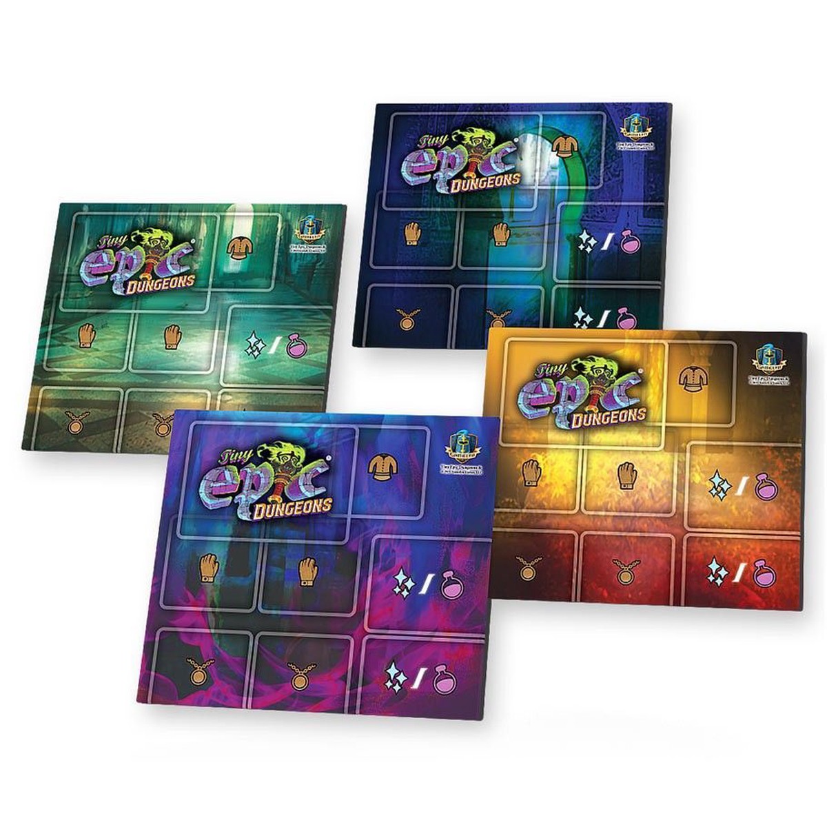 Tiny Epic Dungeons Player Mats 4pk