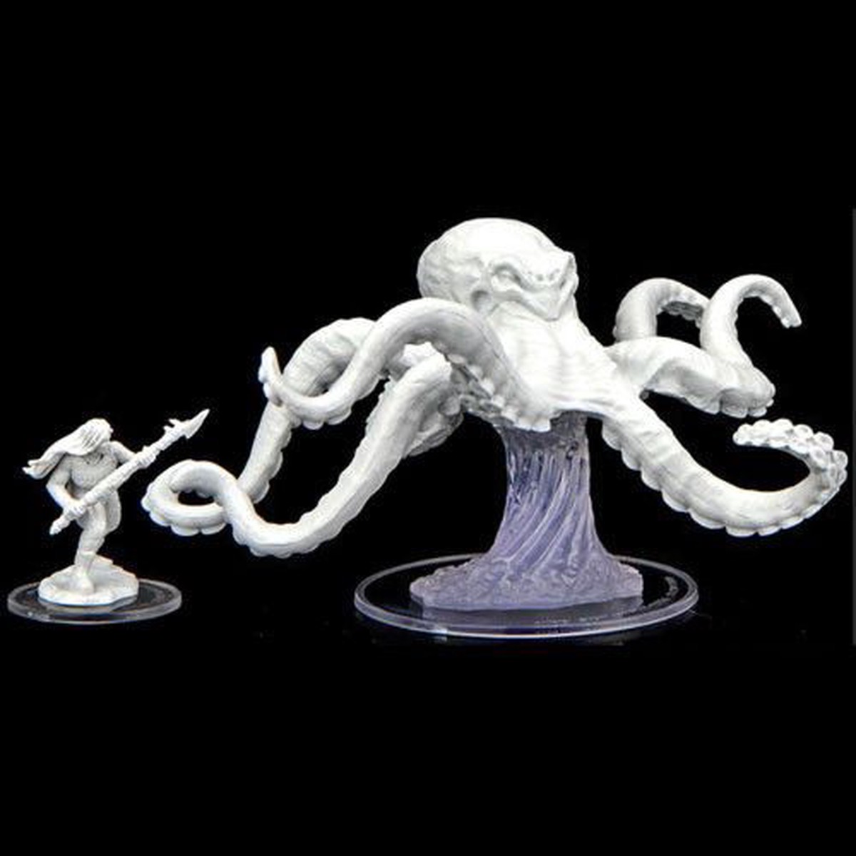 Critical Role Unpainted Miniatures Ashari Waverider & Octopus (90477)