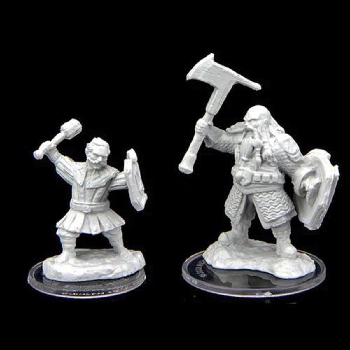 Critical Role Unpainted Miniatures Kymal Militia Brawler & Jorenn Militia Axeman (90467)