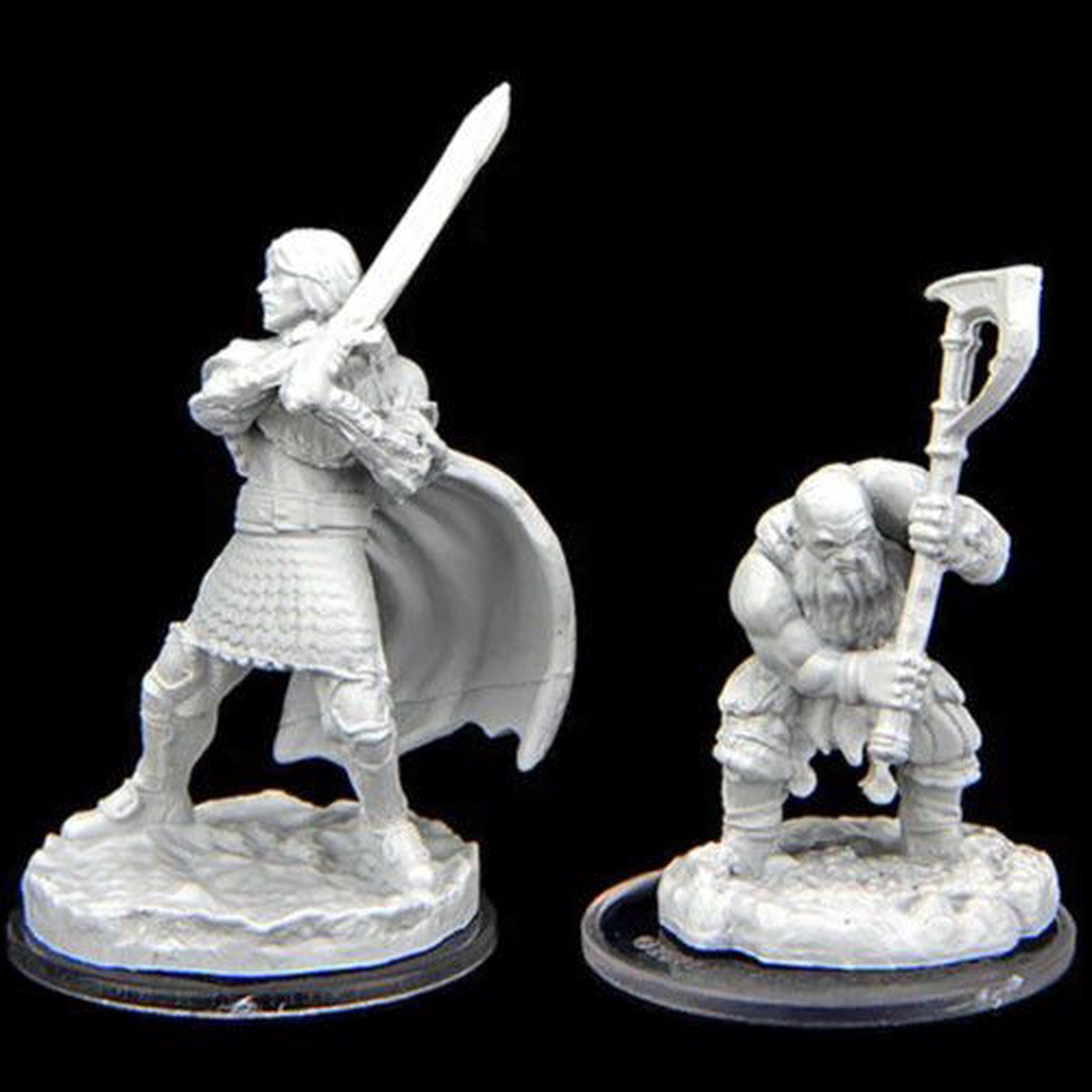 Critical Role Unpainted Miniatures Westruun Militia Swordsman & Kraghammer Axeman (90471)