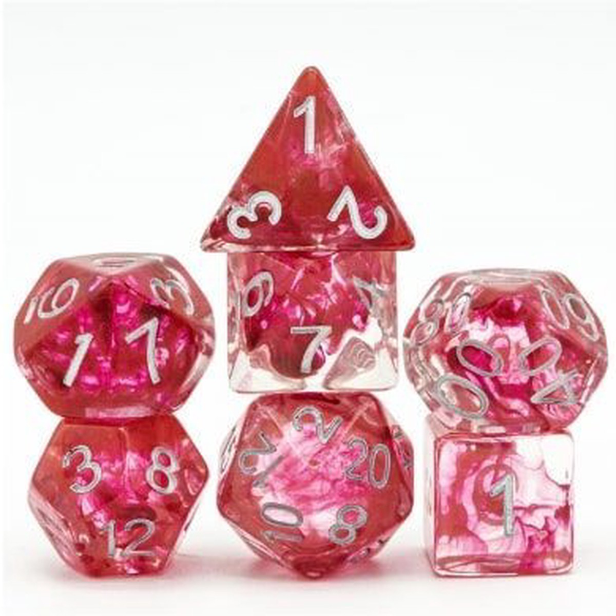 Foam Brain 7ct Polyhedral Dice Set Blood in the Water
