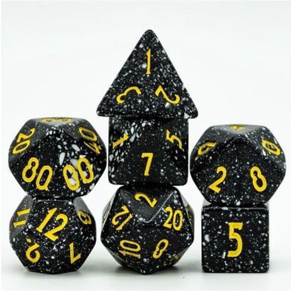 Foam Brain 7ct Polyhedral Dice Set Deep Space