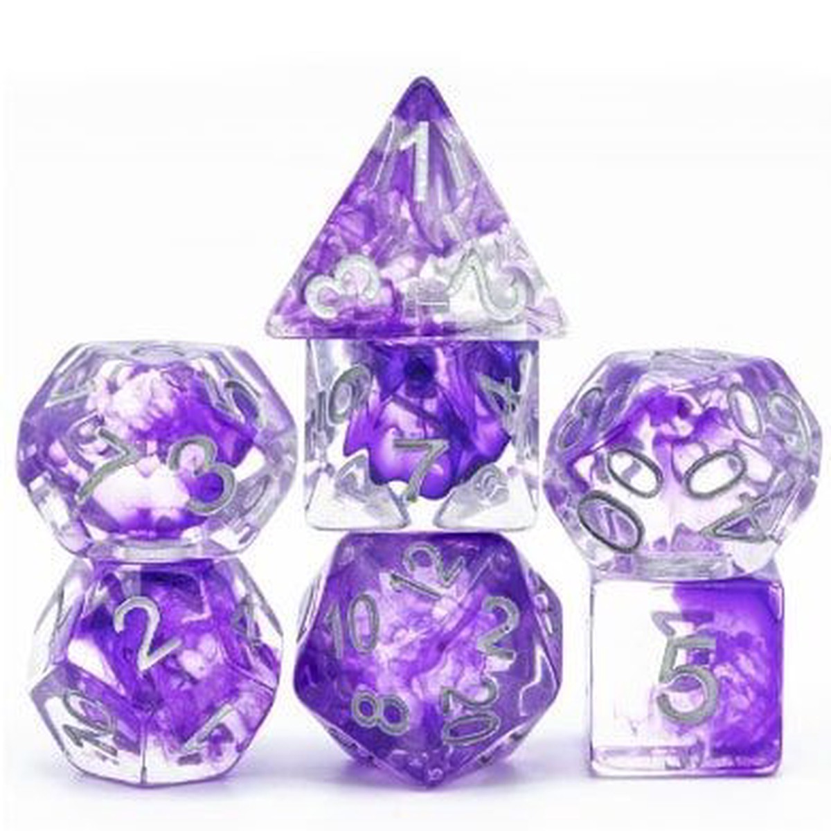Foam Brain 7ct Polyhedral Dice Set Royal Air