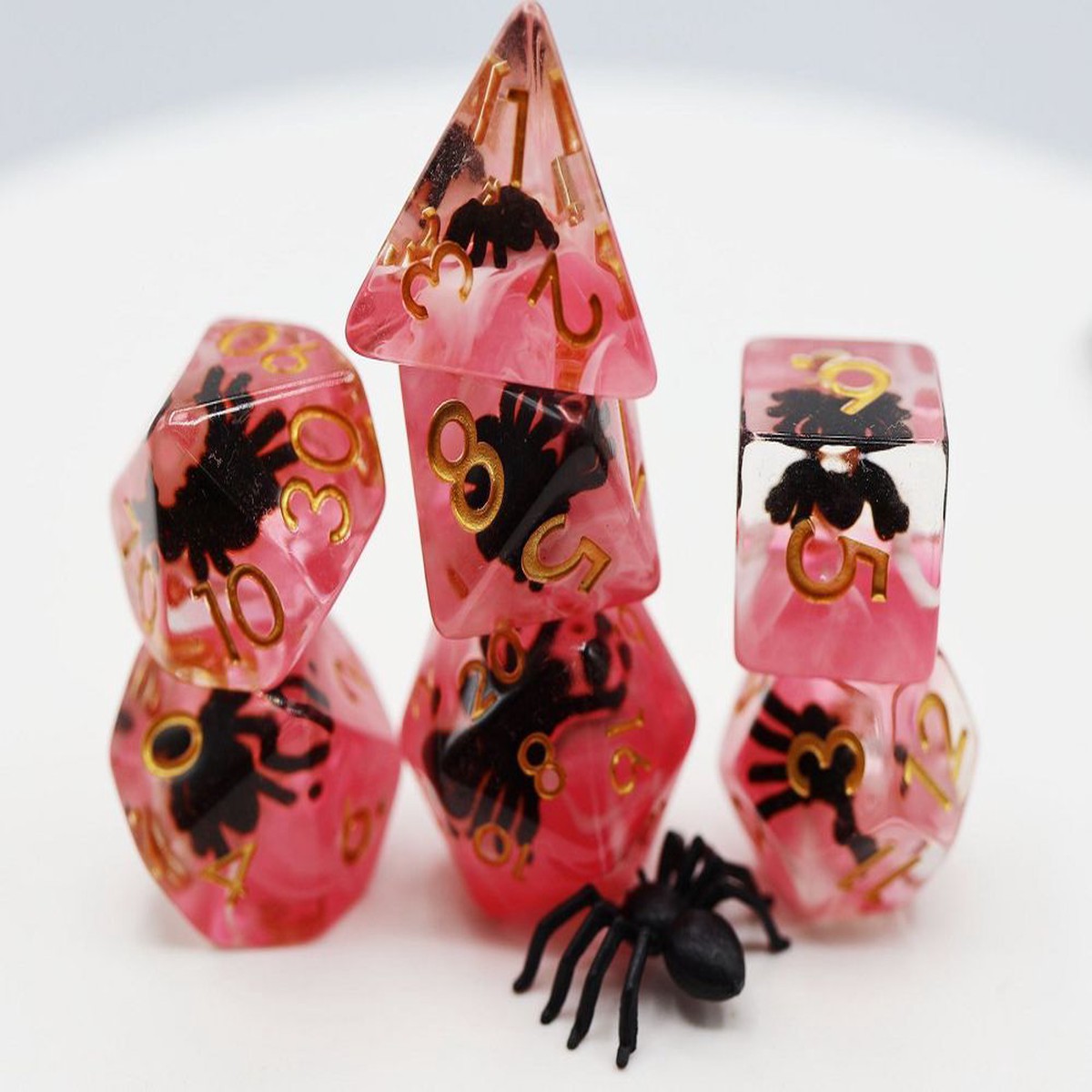 Foam Brain 7ct Polyhedral Dice Set Terror Spider