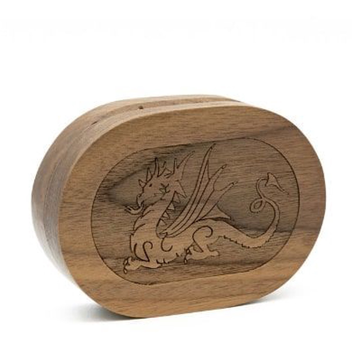 Foam Brain Dragon Walnut Oval Dice Box