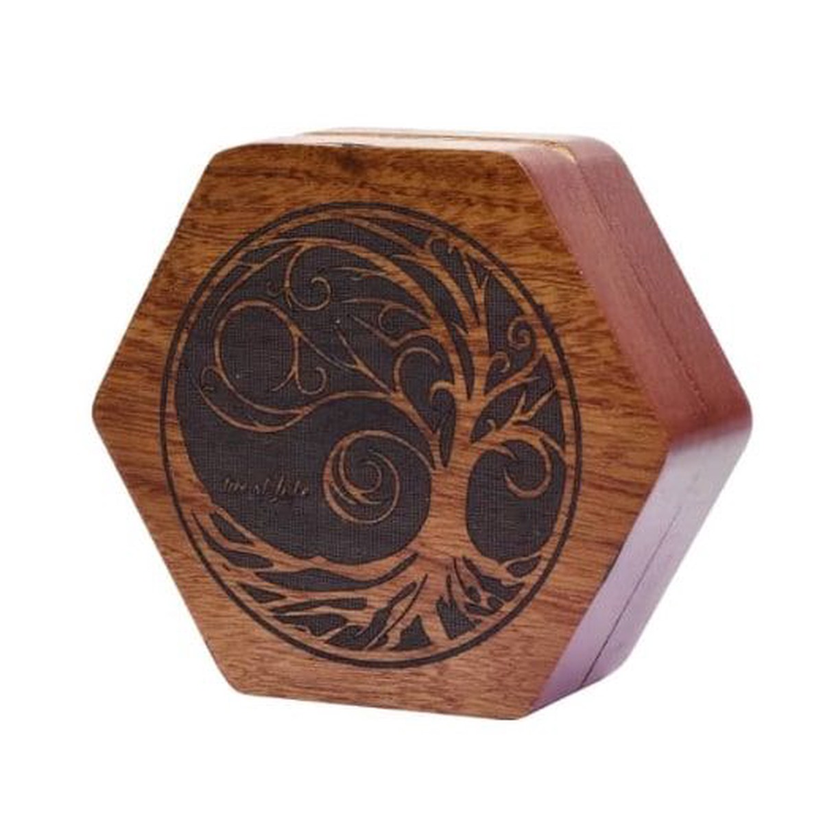 Foam Brain Tree of Life Wood Dice Box
