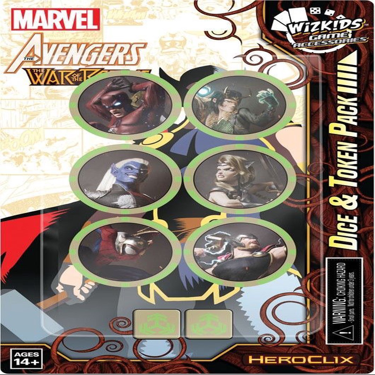 Heroclix Marvel Avengers War of the Realms Dice & Token