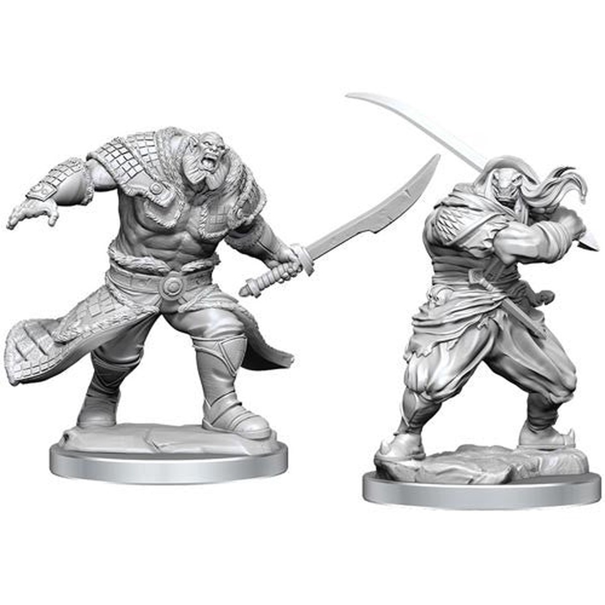 Magic the Gathering Unpainted Miniatures Zurgo Helmsmasher & Unyielding Krumar (90397)