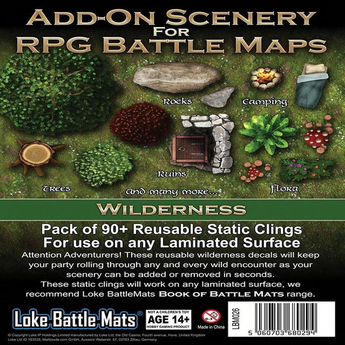 Add-On Scenery for RPG Battle Maps: Wilderness