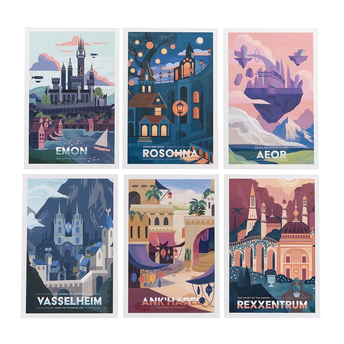 Critical Role Exandria Postcard Set