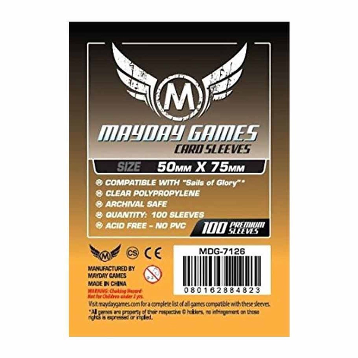 Mayday Games 100ct Card Sleeves 50x75mm