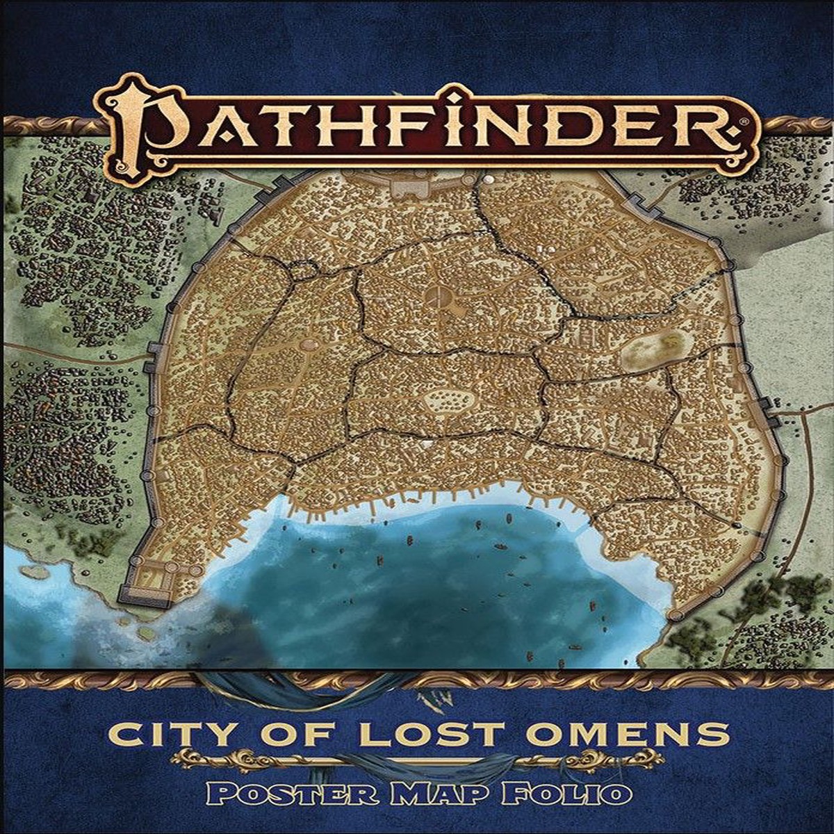 Pathfinder RPG 2e City of Lost Omens Poster Map Folio
