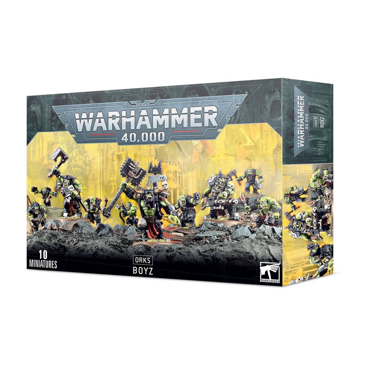 Warhammer 40K Orks: Boyz (with Boss Nob)