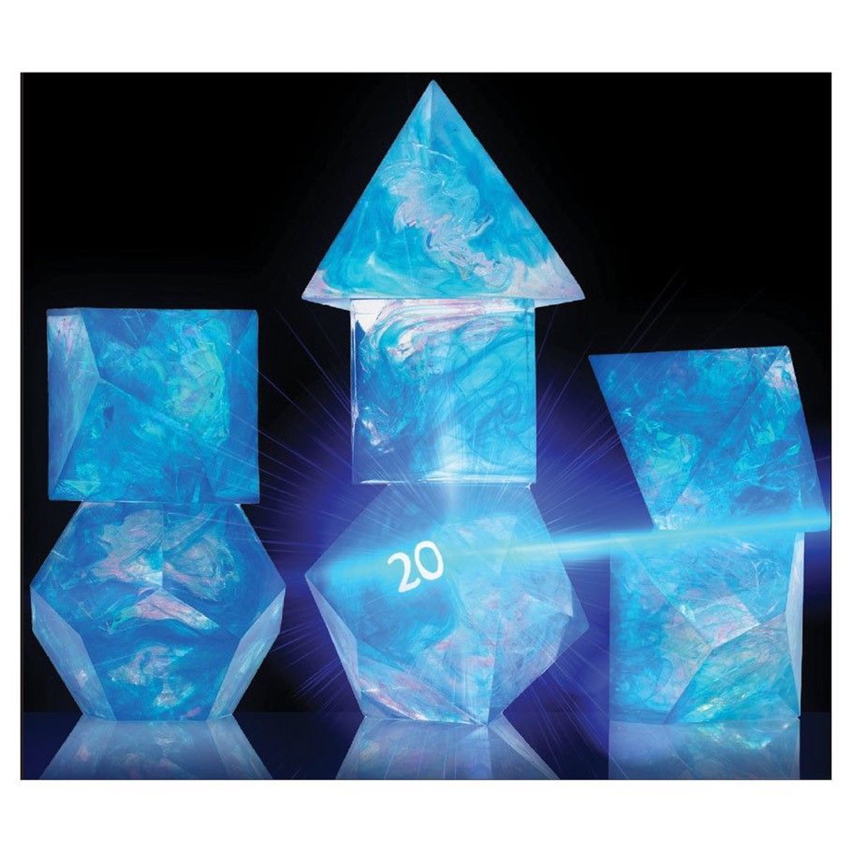 7ct Dice Set: Cloak & Dagger Blue