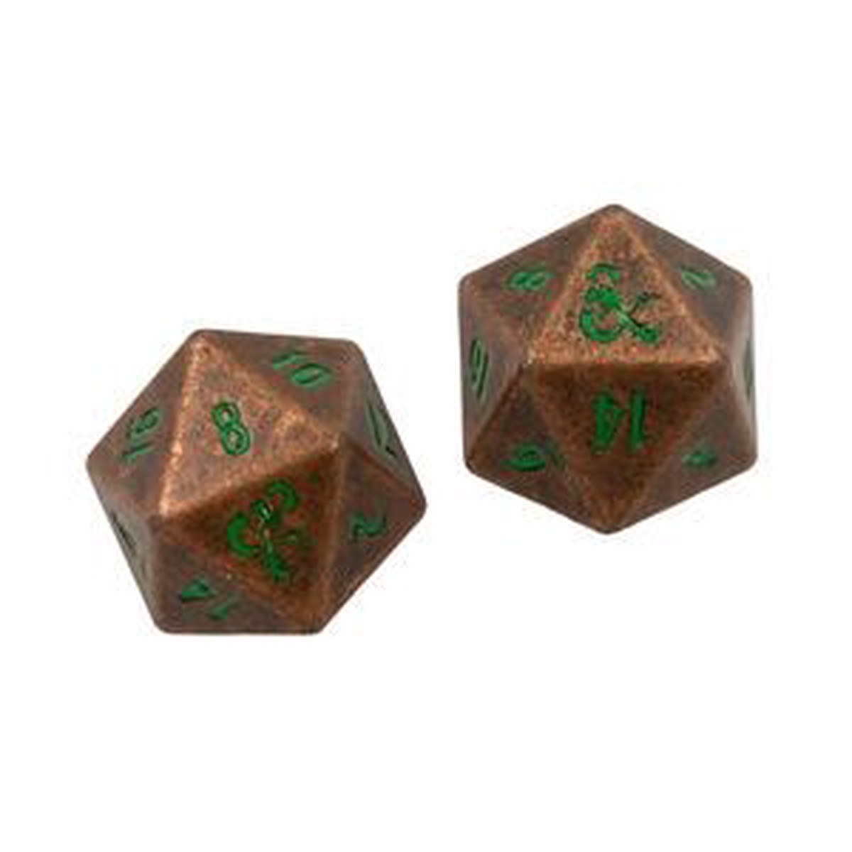 D&D Dice 2d20 Heavy Metal: Copper & Green (18782)